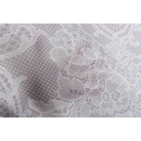 Dantelle bathroom curtains, 180 x 200 cm, gray color-2