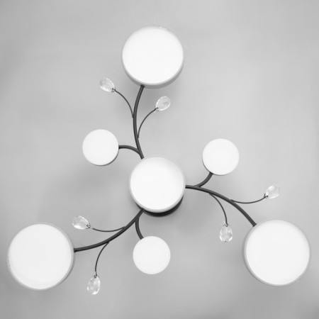 Hunter chandelier 7XLED 132W 3000-6000K Gray 76x76x21 cm Bayerlux-8