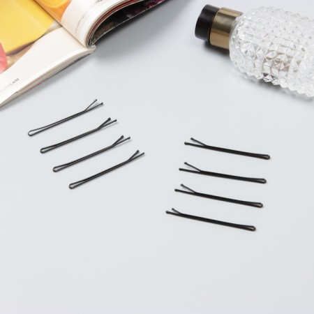 Invisibility for hair "Classic, with teeth" (set 32 ​​pcs) 6 cm, black-1