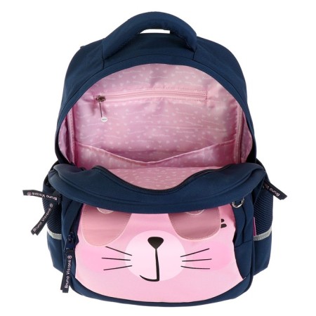 School backpack Bruno VisConti "My bunny!", 40 x 30 x 19 cm, ergonomic back, pencil case as a gift-3
