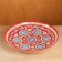 Largan Rishtan ceramics "Patterns", 32 cm, red