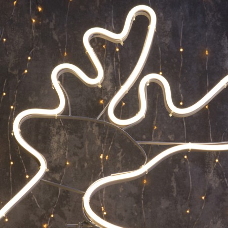 Neon figure "Flying Deer", 70 × 70 cm, 480 LED, 220 V, glow warm white-1