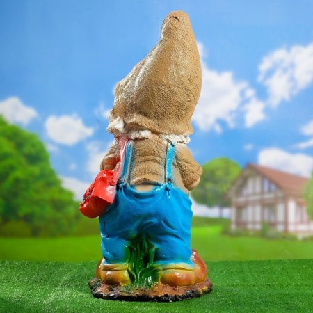 Garden figure "Dwarf with a book", 30x28x70 cm-5