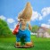 Garden figure "Dwarf with a book", 30x28x70 cm