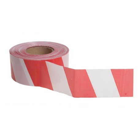 Fencing tape 500 m, red-white, width 7.5 cm, thickness 35 μm