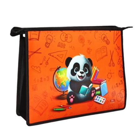 A4, 325 x 230 x 55 mm, zipper on the top, plastic, PM-A4-29 calligrata "Panda"-1