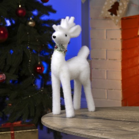 LED figure "Deer" 16 × 30 × 9 cm, phlock, AAX2 batteries (not in the kit), warm white glow-1