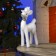LED figure "Deer" 16 × 30 × 9 cm, phlock, AAX2 batteries (not in the kit), warm white glow