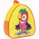 Baby backpack, leatherette, 23x21x10 cm, "beloved heroes", parrot Kesha