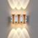 Facade lamp "Elegant", FSD-042, 6 W, 3000K, 3 rays, IP65, 220 V, plastic, white