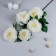 Artificial flowers "Kustovo peony" 5 buds, 15x110 cm, white