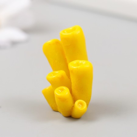 Figure for florarium Polystone "Tubular yellow coral" 2.9x3.5 cm-3