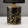 Table lamp with lampshade Risalux "Juno", E14, 40 W, black-gold, 13 × 13 × 26.5 cm