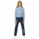 Pants for girls, height 146 cm, dark blue color