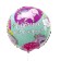Foil ball 18 "Fitting Birthday" Circle, with a substrate
