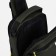 Male sling bag from textiles, with USB, green color