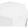 Stool Korner plastic, white 36x42x46 cm