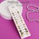 Pusets 12 pairs Onear, Floral mood, white color in gold