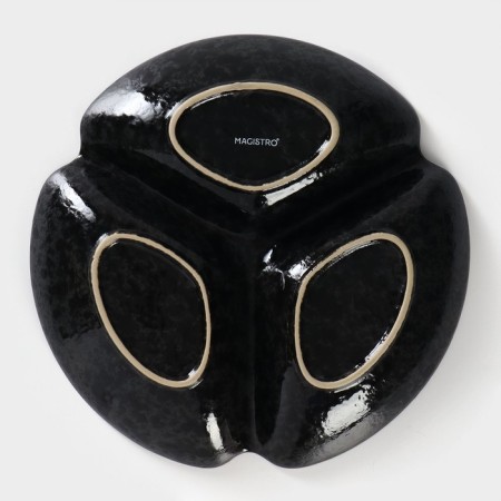 Menzhitsa Porcelain 3 Magistro cells "Night Rain", 20.5 × 3 cm, black color-4