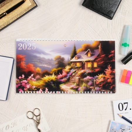 Calendar quarterly trio "Painting Corner" 2025, 29.7 x 65.5 cm-1