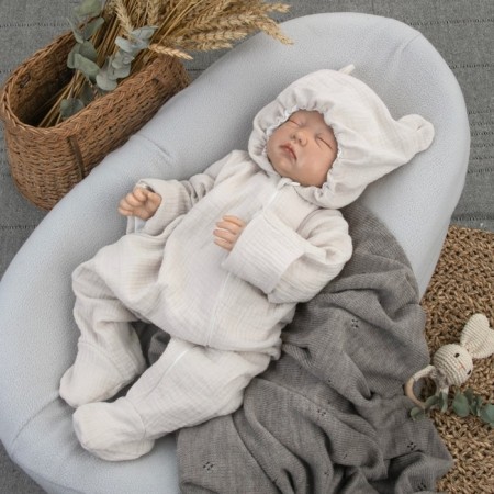 Kinderlitto “Muslin” discharge kit, 4 items, height 50-56 cm, light-beige color-5
