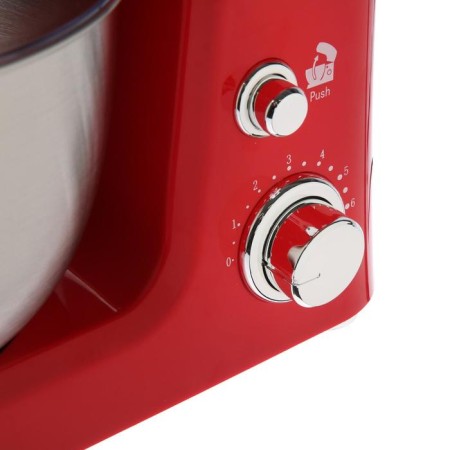 Mixer Sakura SA-6327R, planetary, 1000 W, 3.5 l, 6 speeds, 3 nozzles, red-3