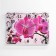 Carty clock is wall, series: flowers, "pink orchids with a pattern", 30 x 40 cm