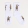 Women's socks, white color/pug, size 38-40