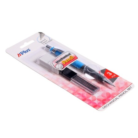 Mechanical pencil 0.7 mm Beifa Premium office, with an eraser, with interchangeable stiffles, anti -slip housing, mix-2