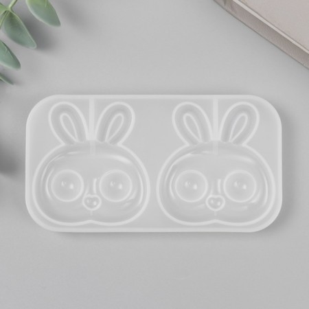 Mold Silicon "Bunny with big eyes" 2 items 5.9x11x0.9 cm