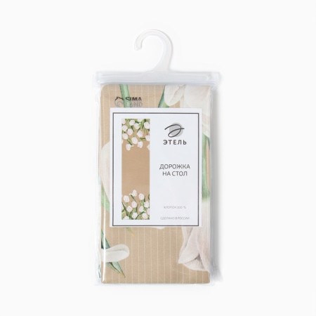 Path on the Ethel table white tulips 40x149cm, 100% HL, sarzha 190 g/m2-8