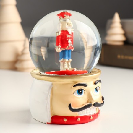 Souvenir Polystone Water Ball "Nutcracker" 7.2x7x9.5 cm-2