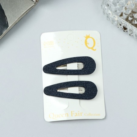 Invisibility for hair "Adeli" (set 2 pcs) shine classic, 5 cm, black