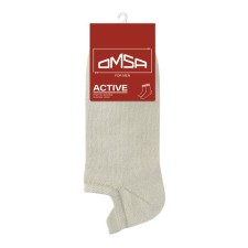 Носки мужские укороченные с фальшпяткой OMSA ACTIVE, размер 45-47, цвет grigio chiaro