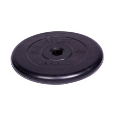 Rubbed disk d = 31 mm, black color, 20 kg ATLET