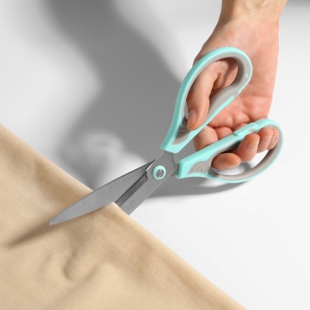 Scissors are universal, mowed blade 8.5 ", 21 cm, color mix-4