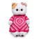 Soft toy "Lee in a knitted dress with a heart", 27 cm