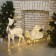 LED figure "Deer", 56 × 76 × 15 cm, textiles, metal, 220 V, glow warm white, no sledges