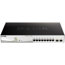 D-Link DGS-1210-10MP/FL 8G 2SFP 8PoE+ 130W controlled