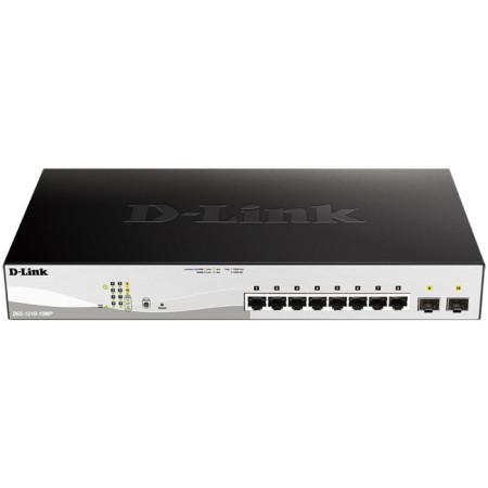 D-Link DGS-1210-10MP/FL 8G 2SFP 8PoE+ 130W controlled