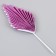 A set of "feather", a set of 2 pcs, a purple color