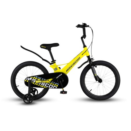 Bicycle 18 ’’ maxiscoo space standard, yellow matte color