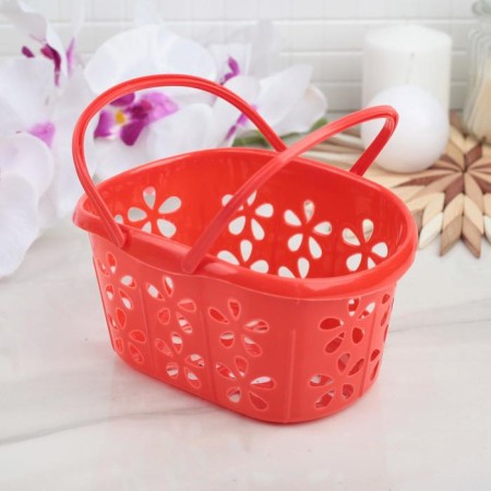Storage basket with Polyanka handles, 20 × 13.5 × 10 cm, color mix-2