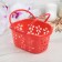 Storage basket with Polyanka handles, 20 × 13.5 × 10 cm, color mix