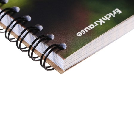 Notebook on spirals A6, 80 sheets, cage, Erichkrause "Fluffs", cardboard cover, OFSET unit, whiteness 100%, mix-5