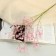 Artificial flowers "cotton gypsophila" 60 cm, pink