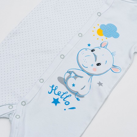Combineson children, white/blue color, height 56 ​​(0-1 months)-1