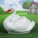 Figure pot "Swan" average white