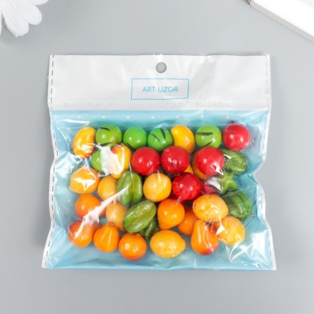 Decor for creativity "Fruits" set 40 pcs 1.5x1.5x1.5 cm-2