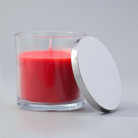 Aromatic giant in a glass "Sweet strawberries", soy wax, 10x10 cm-1